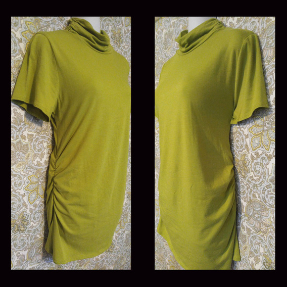 NEW Kenneth Cole Spiced Lime Short Sleeve Shirt - Picture 3 of 10